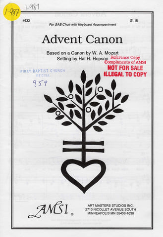 Advent Canon (1-987)