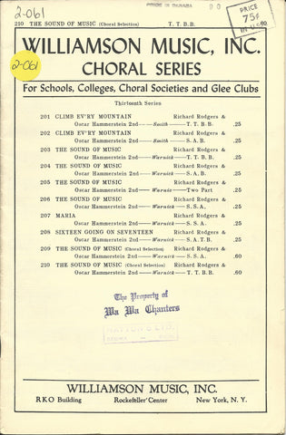 Sound of Music, The (Choral Selection) (2-061)