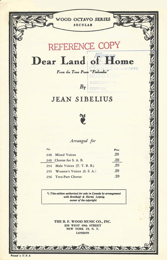Dear Land of Home (2-073)