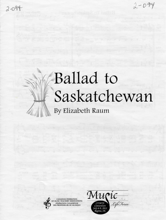 Ballad to Saskatchewan (2-094)