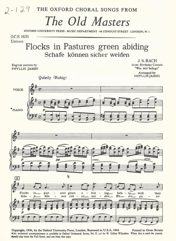 Flocks in Pastures Green Abiding (2-129)