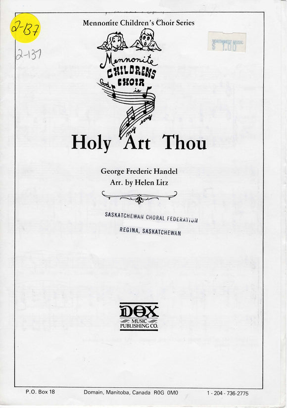 Holy Art Thou (2-137)
