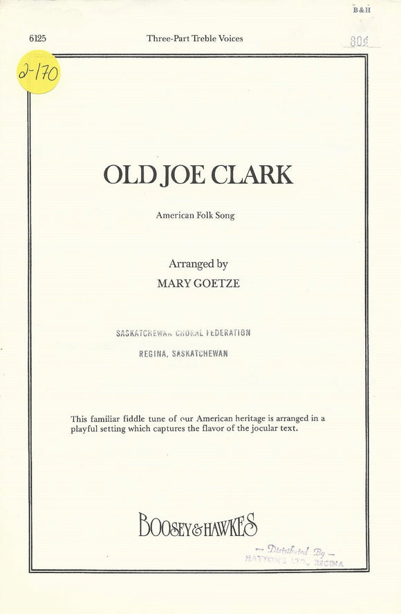 Old Joe Clark (2-170)