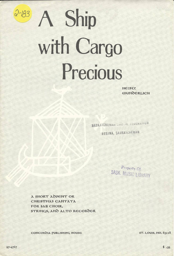 Ship with Cargo Precious, A (2-183)