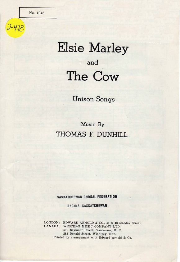 Elsie Marley / Cow, The (2-478)