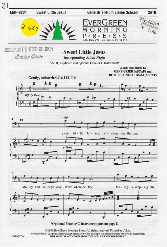 Sweet Little Jesus (2-687)