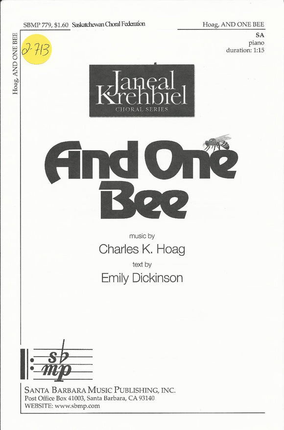 And One Bee (2-713)