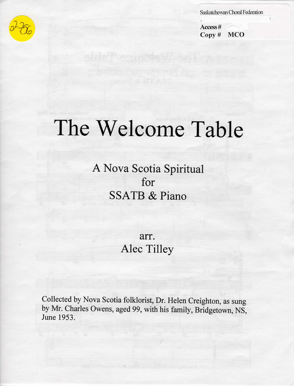Welcome Table, The (2-756)