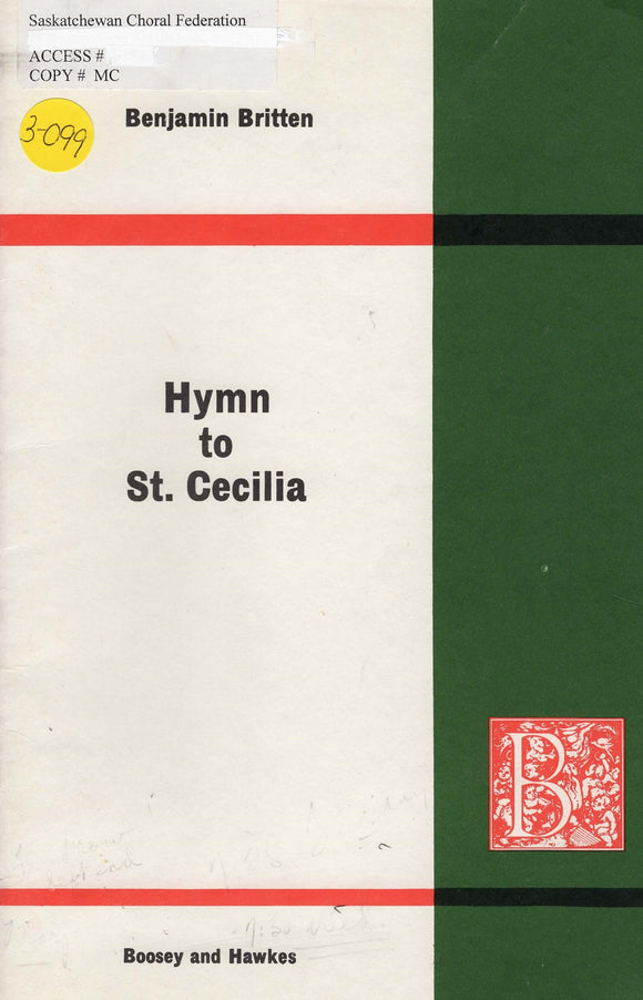 Hymn to St. Cecilia (3-099)